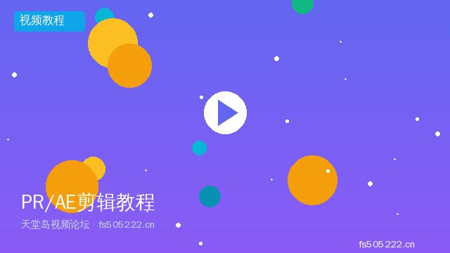 PR/AE视频剪辑进阶教程 - 天堂岛视频论坛 fs505222.cn